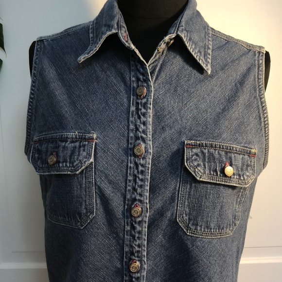 ❤️Bill Blass Denim Shirt - Picture 2 of 5